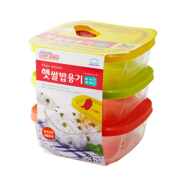 [락앤락]햇쌀밥 용기320ml 3개세트